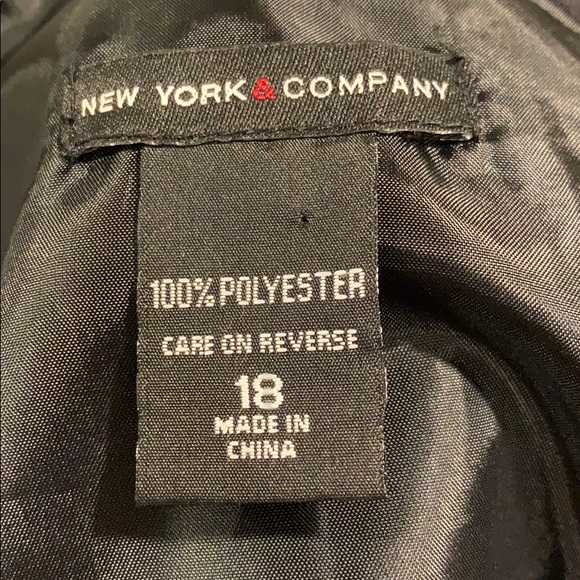 New York & Co Black Sheath Dress Sz 18 - Picture 4 of 4